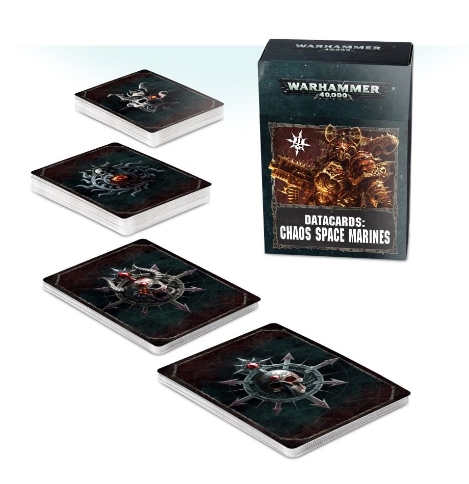 8th Games Workshop CSM Datacards 40k Deutsch Chaos Space Marines Datakarten 2 