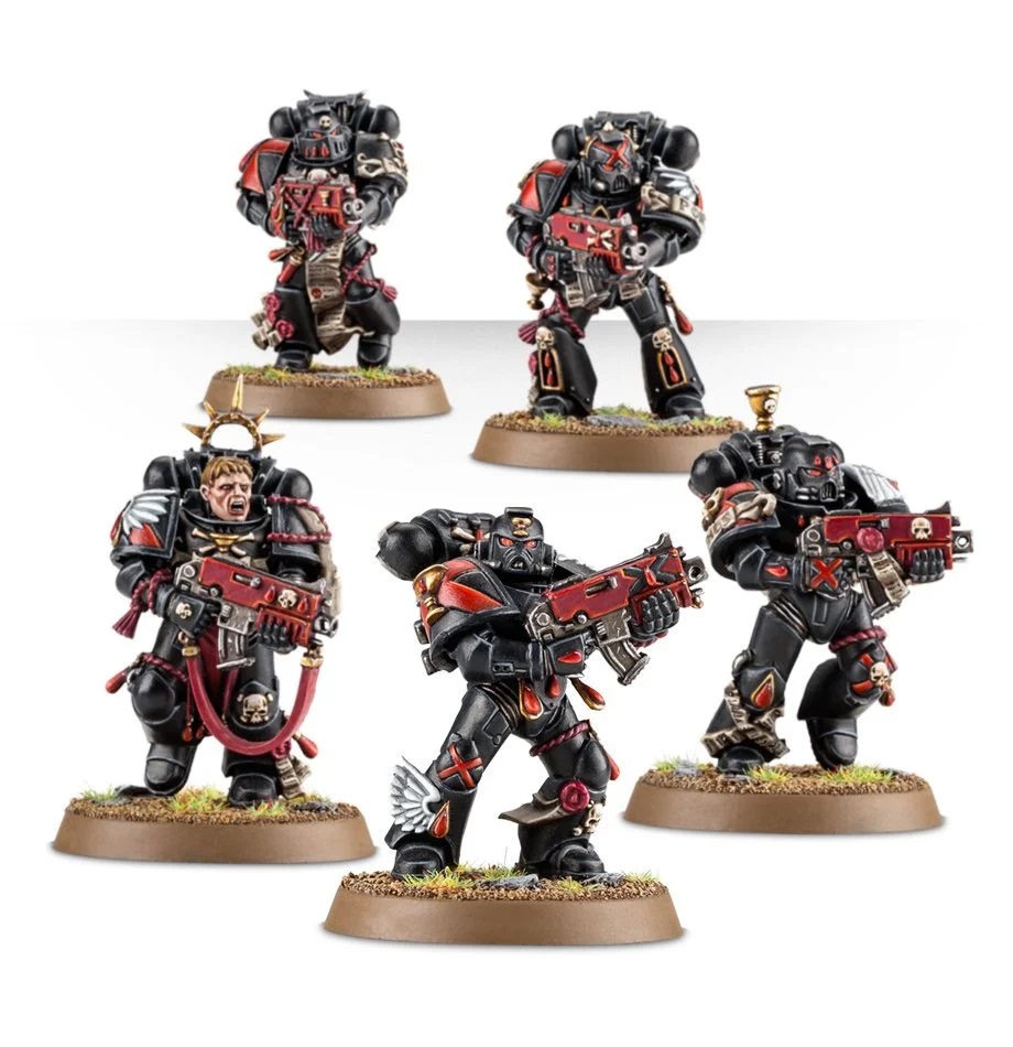 Warhammer 40K Space Marines Blood Angels Death Company Chainswords