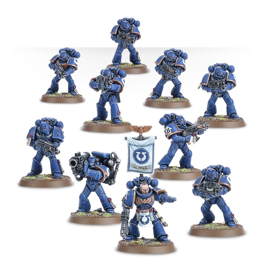 Warhammer 40K Space Marines Command Squad Torso Fronts 