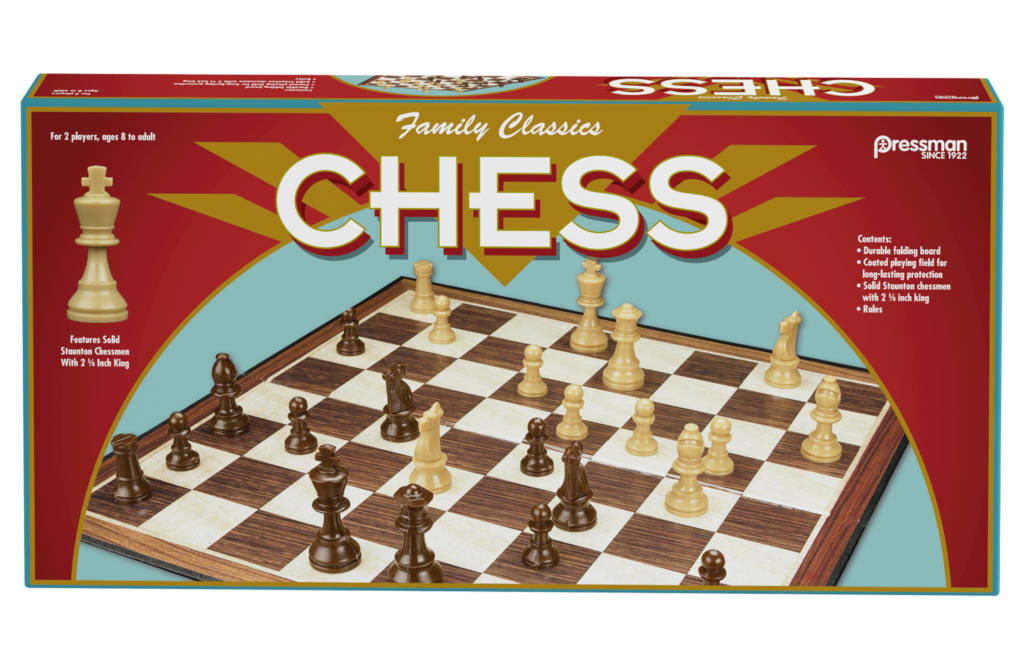 64 Squares Folding Cardboard Board  & Chess Pieces Chess Men Game Set 